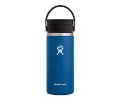 HYDRO FLASK - Termo CafÃ© para Llevar 473 ml, Taza TÃ©rmica, Vaso IsotÃ©rmico de Acero Inox, Aislamiento al VacÃ­o, TapÃ³n Antifugass Flex Sip, Libre de BPA, Apertura Ancha, Cobalt