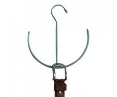MSV 348 Percha para Cinturones Metal/con Revestimiento de plástico PVC Azul 22 x 21 x 0,1 cm