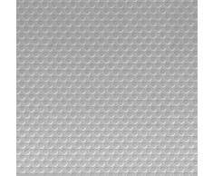 Venilia Lámina adhesiva | CÃrculos Industrial Plata | 45cm x 1,5m, Espesor 350µ | Vinilo autoadhesivo para muebles o cocina, decorativas papel pintado pared | PVC sin ftalatos | Fabricado en UE
