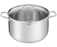Tefal Intuition XL - Olla grande (acero inoxidable, 30 cm, 10 L, inducción, 5 años de garantÃa, acero inoxidable 18/10, primera calidad, talla XL, asas resistentes, tapa de cristal B8646904