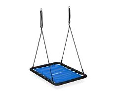 Relaxdays Columpio Nido, NiÃ±os y Adultos, Capacidad hasta 100 kg, Altura Regulable, 103 x 77 cm, BalancÃ­n JardÃ­n, Azul