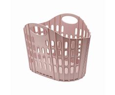 Addis Cesta plegable para ropa, fácil almacenamiento, color rosa, 38 litros
