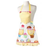 Vigar Lulu Housewife Girl - Set de gorro para cocina y delantal, color amarillo