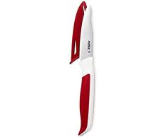 Zyliss E920258 Comfort Cuchillo Mondador, 8,5cm, Acero Inoxidable JaponÃ©s, Mango Rojo/Blanco, Cuchillo de Cocina para Verduras, Apto Para Lavavajillas, 5 AÃ±os de GarantÃ­a