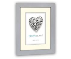 Zep Regent - Marco de Fotos (Madera, 20,5 x 1,5 x 15,5 cm), Color Gris