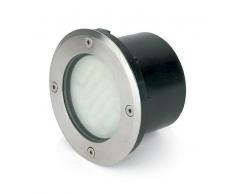 Faro Barcelona 71495 - LIO Empotrable (bombilla incluida), 9W, acero inoxidable y difusor de cristal transparente