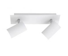 Trio Lighting Marley Lámpara de Techo con 2 Luces GU10, Blanco, 30 cm