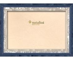 Natalini Studio BLU 10X15 Marco de Fotos con Soporte para Mesa, Tulipwood, Azul Oscuro, 10 X 15 X 1,5
