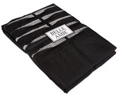 Belle AMIE Diamante Estilo de Lujo edredÃ³n Juego de Ropa de Cama con Almohada a Juego, Negro, Individual