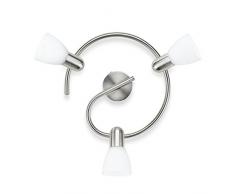 Philips Lighting myLiving Lámpara de Techo E14, 3 Bombillas, iluminación interior, gris