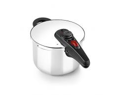 BRA Allure - Olla a presión rápida 9 litros, acero inoxidable, apta para todo tipo de cocinas, incluido inducción