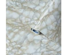 Venilia Lámina adhesiva | Mármol Blanco aspetto pietra | 67,5cm x 2m, Espesor 95μ | Vinilo autoadhesivo para muebles o cocina, decorativas papel pintado pared | PVC sin ftalatos | Fabricado en UE