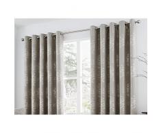 Curtina Funda de cojín Elmwood Hecha de Jacquard, Color metálico, poliéster, Piedra, Curtains: 46 Width x 54 Drop (117 x 137cm)