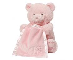 Enesco Gund Baby Peluche Mi Primero Oso Miré A Escondidas, Poliéster, Rosa, 20.5x20.5x29 cm