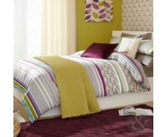 Just contemplo diseÃ±o de 200 cm x 140 cm con Bordes Redondeados diseÃ±o geomÃ©trico Acolchado mÃ¡s de Manta para Cama de Matrimonio con Trendy Pom para Cuchillas de Patines de, Verde