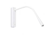 FARO BARCELONA 64318 - Flin LED Lámpara Aplique Lector Blanco
