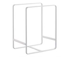 Yamazaki Home Tower Negro Organizador de vajilla, Blanco, Talla única