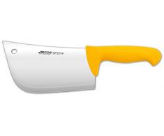 Arcos Serie 2900 - Cuchillo Hachuela - Hoja de Acero Inoxidable NITRUM de 190 mm - Mango inyectado en Polipropileno Color amarillo