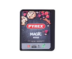 Pyrex Magic Fuentes para Horno, Acero Inoxidable, 33 x 25 cm, Transparente