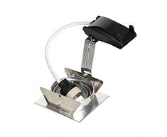 SLV Aluminio New TRIA 1 / Foco, luz de inundación, proyector Techo, luminaria empotrable led, iluminación de Interior / GU10 50 W, 9x9x11 cm