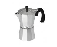 Jata Hogar Cafetera Italiana, Aluminio, Plateado, 16.3x13.8x23 cm