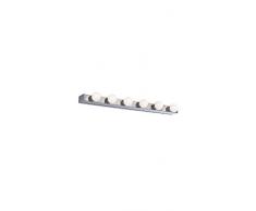 Ideal Lux PRIVE AP6 Apto para uso en interior E14 Cromo iluminación de pared - Lámpara (Cepillado, 6 bombilla(s), E14, IP20, Cromo)