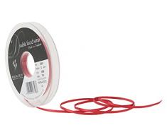 Berisfords 3501 3 mm 489 10,5 x 1,3 cm lechera de Doble Cara de la Cinta de satÃ©n, Color Pardo