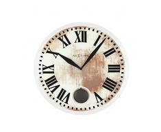 Nextime Romana Reloj de Pared, Blanco, 43 x 4 x 43 cm
