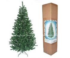 SHATCHI Festivo de árbol de Navidad Artificial de 1,5 m con 100 Luces Transparentes de Hadas