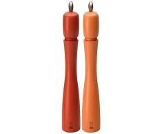 Peugeot Tahiti Herbst Pfeffer-und SalzmÃ¼hle Molinillo de Sal y Pimienta, Madera, Orange/Pfirsich
