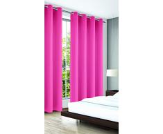 Albani MIA DimOut - Cortina con Ojales (280 x 140 cm), Color Fucsia