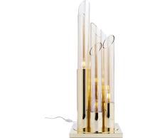 Kare DesignÂ âÂ LÃ¡mpara de mesa Pipe Oro 80Â cm, grandes, puedeÂ âÂ LÃ¡mpara de mesa, LÃ¡mpara de pie para el comedor, NocheÂ âÂ LÃ¡mpara de mesa, bombilla de oro, (H/B/T) 80Â x 30Â x 30Â cm