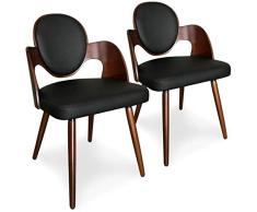 Menzzo - Juego de sillas, Madera, Talla Ãºnica