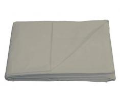 Sleepdown SÃ¡bana encimera de Ropa de Cama sÃºper Suave de fÃ¡cil Cuidado Mezcla de algodÃ³n Liso teÃ±ido no Planchado, Natural - King