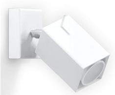sollux Lighting Merida lámpara de pared, Acero, Color blanco