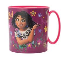Taza infantil de plÃ¡stico reutilizable para microondas de 350 ml de Encanto - Disney