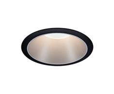 Paulmann 93397 Luminaria Cole Fija, Redonda, reg, Foco, Negro Mate, Plateado, Spot, Aluminio, plÃ¡stico, lÃ¡mpara empotrable GU10