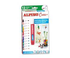 Alpino Crea+ Pintura para Cristales | Pintura para decorar Cristales, Vidrio, Ventanas, Espejos, Azulejos, Neveras | DecoraciÃ³n Cristales y Superficies Lisas