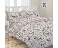 Catherine Lansfield Cl Stags Collectables - Juego de Funda nórdica para Cama de 105 cm