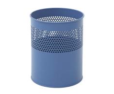 V-Part VB 270510 - Papelera cilÃndrica de Metal (10 L), Color Azul
