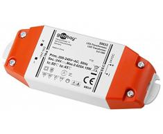Goobay Transformador LED 24V (DC) de 0,5 hasta 15 vatios para lámparas LED, 1 pieza