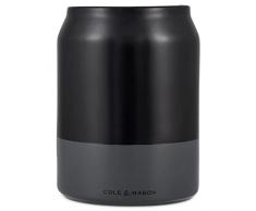 Cole & Mason H822140 Linton Bote Utensilios Cocina, Cerámica, Negro/Gris, 160mm x 120mm, Organización de Cocina Para Utensilios y Cubiertos, 2 Años de GarantÃa