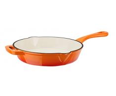 GSW Stahlwaren GmbH Cacerola, 26Â x 6Â cm, Hierro Fundido, Naranja y Rojo, 2 L