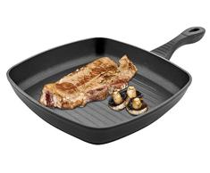 Jata G24 - SartÃ©n InducciÃ³n Antiadherente, Grill Aluminio Forjado, Apta para Todo Tipo Cocinas Incluida InducciÃ³n, Libre PFOA, 24 x 24 cm