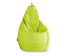 Happers Puff Pera Polipiel Indoor Verde XL
