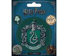 Wizarding World Harry Potter-Slytherin - Vinilo adhesivo (10 x 12,5 cm), multicolor