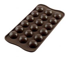 Silikomart 195206Â FÃºtbol Praline Forma, silicona, 107Â x 21Â x 17Â cm), color marrÃ³n