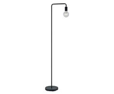 Trio Leuchten Diallo 408000132 - Lámpara de pie (metal, 1 bombilla E27), color negro mate