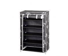 MAURER Zapatero Plegable Tela TNT 61x30x90 cm, Gris