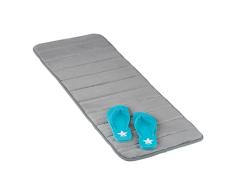 Relaxdays baÃ±o, Antideslizante y Absorbente, 40 x 120, Suave, Alfombra Rectangular, Ducha y baÃ±era, Gris, Cloruro de polivinilo PoliÃ©ster PVC Espuma, 40x120